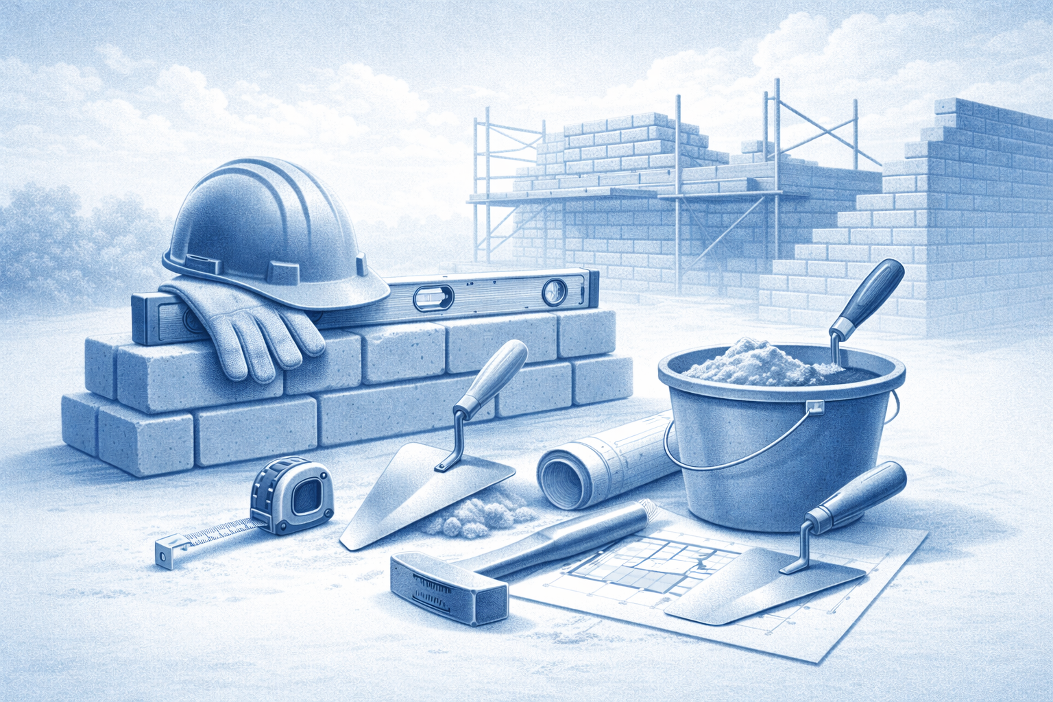 Proceso y Preparación de Equipos y Medios de Trabajo en Albañilería