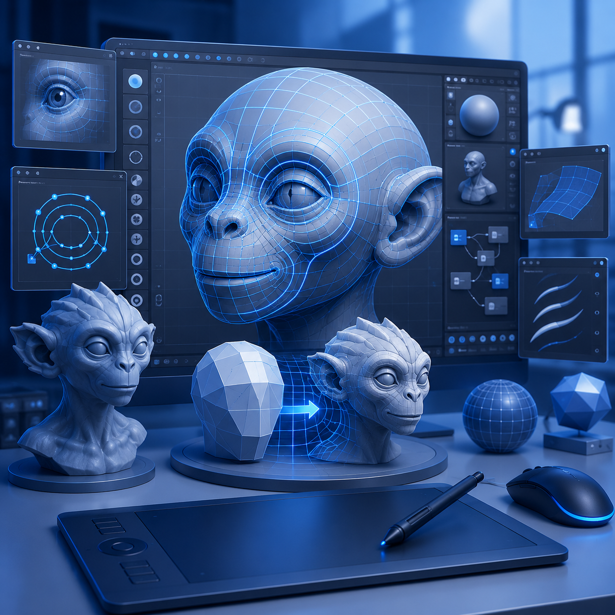 Prácticas extracurriculares Blender: Experto en Modelado Orgánico con Loops + 3D Studio